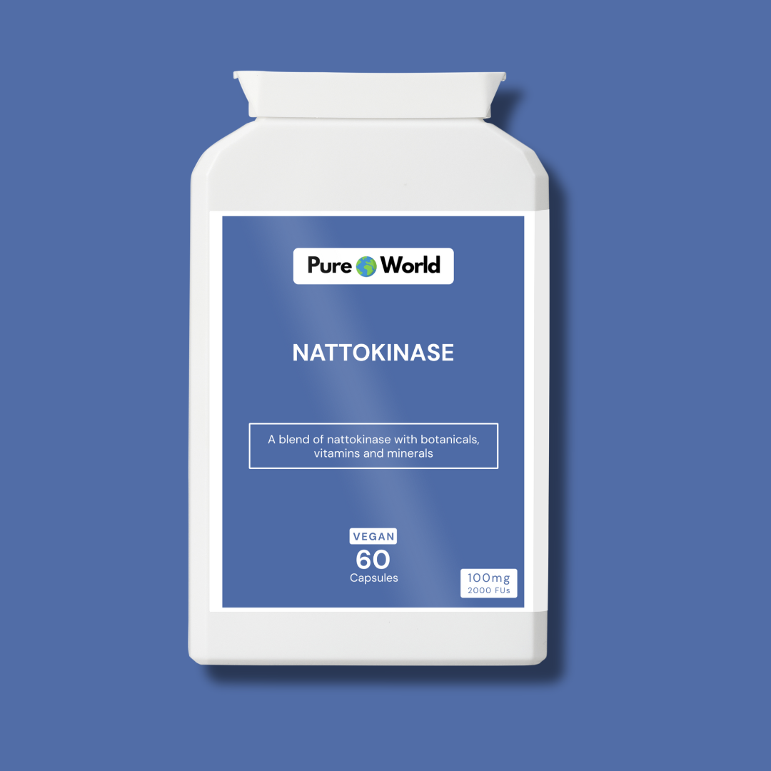 Nattokinase complex for cardiovascular and circulation support.