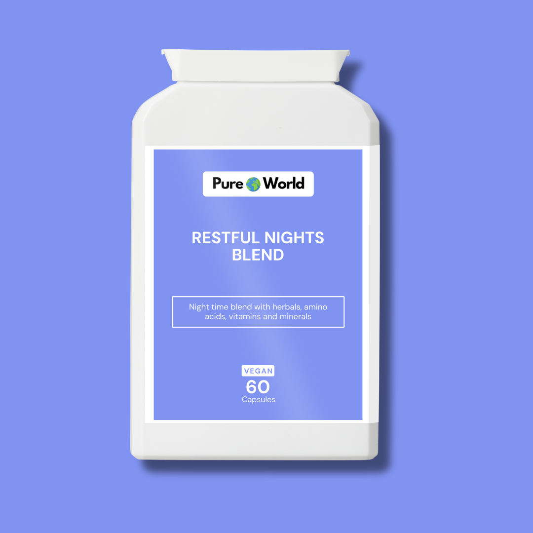 Natural sleep aid supplement for restful sleep and relaxation.